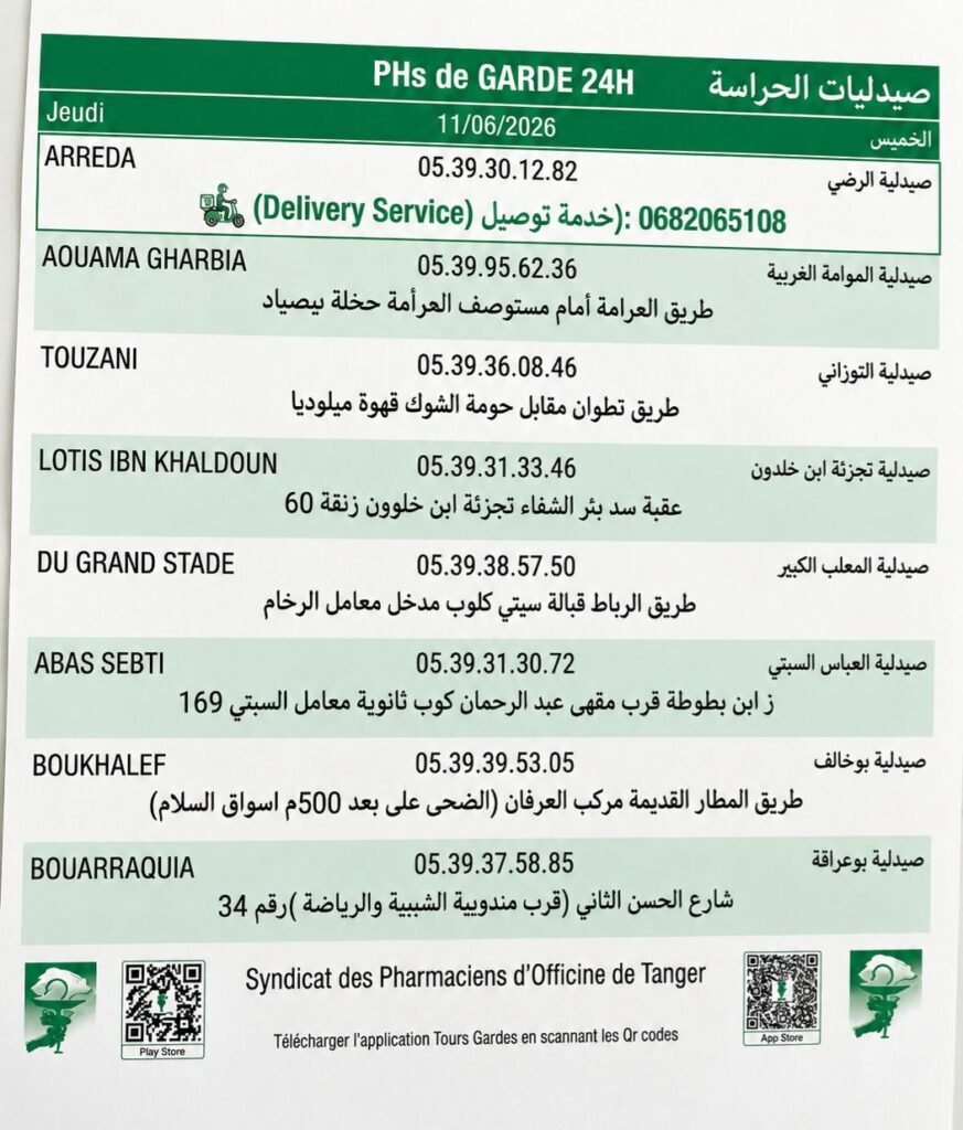 pharmacie de garde tanger2026-06-11 at 20.08.29 pharmacie de garde tanger